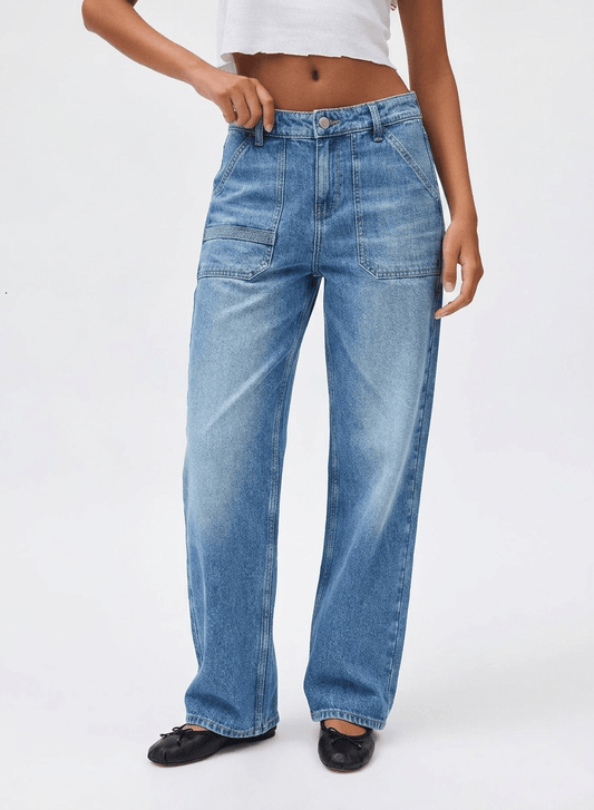 Elodie Patch Pocket Jeans - CLUBHAUS DENIMWJEV0607