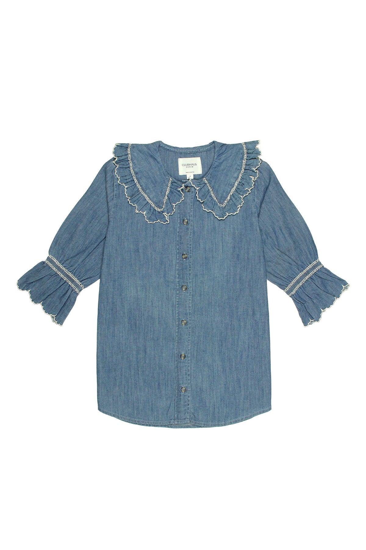 Casual Indigo Phoebe Blouse - CLUBHAUS DENIMPBIO-31002