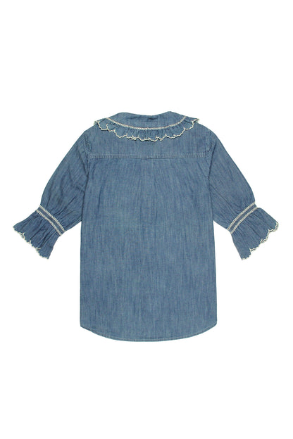 Casual Indigo Phoebe Blouse - CLUBHAUS DENIMPBIO-31002
