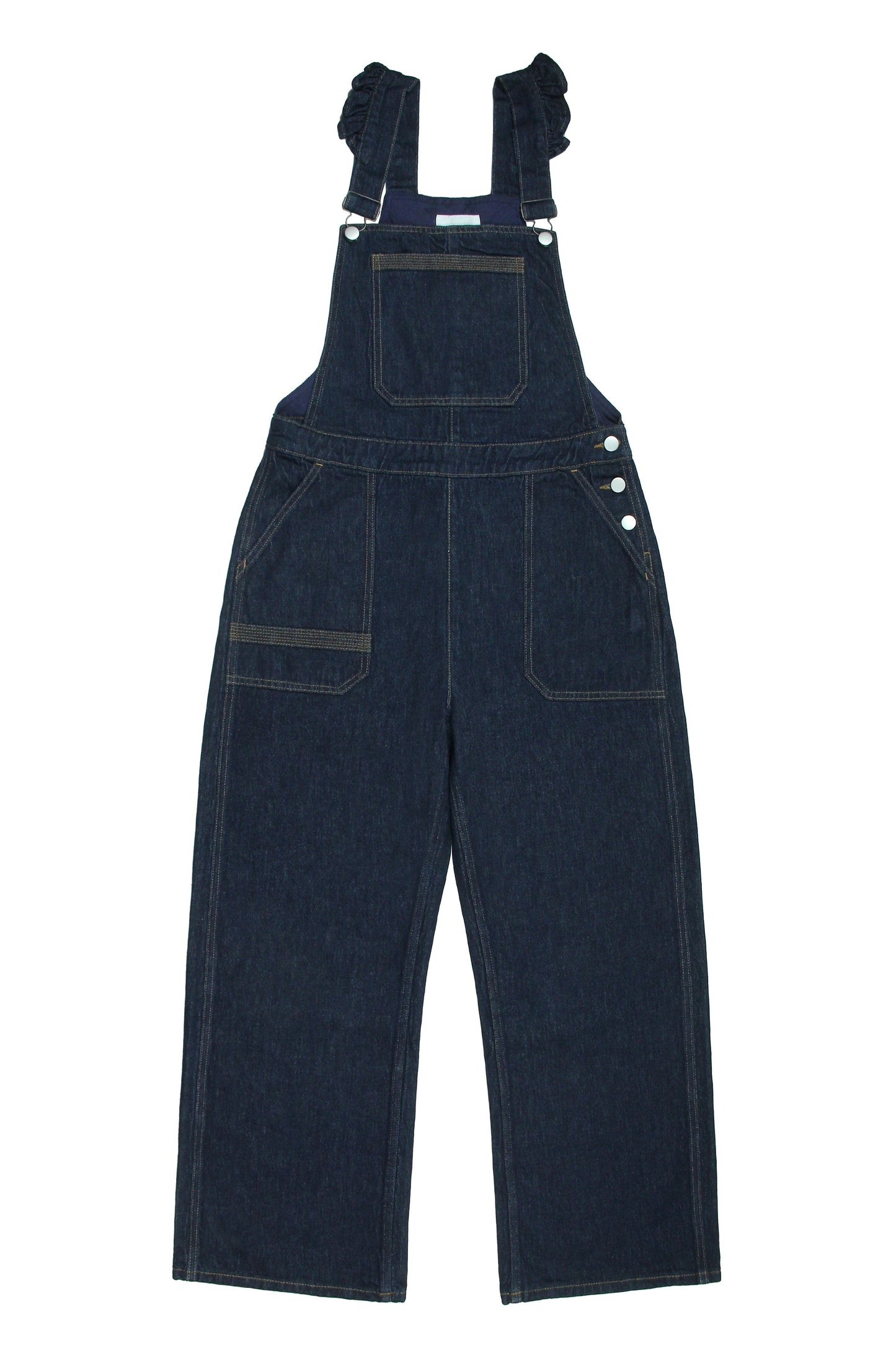 Dark Americana Elodie Frill Dungaree - CLUBHAUS DENIMEAIIV-1688