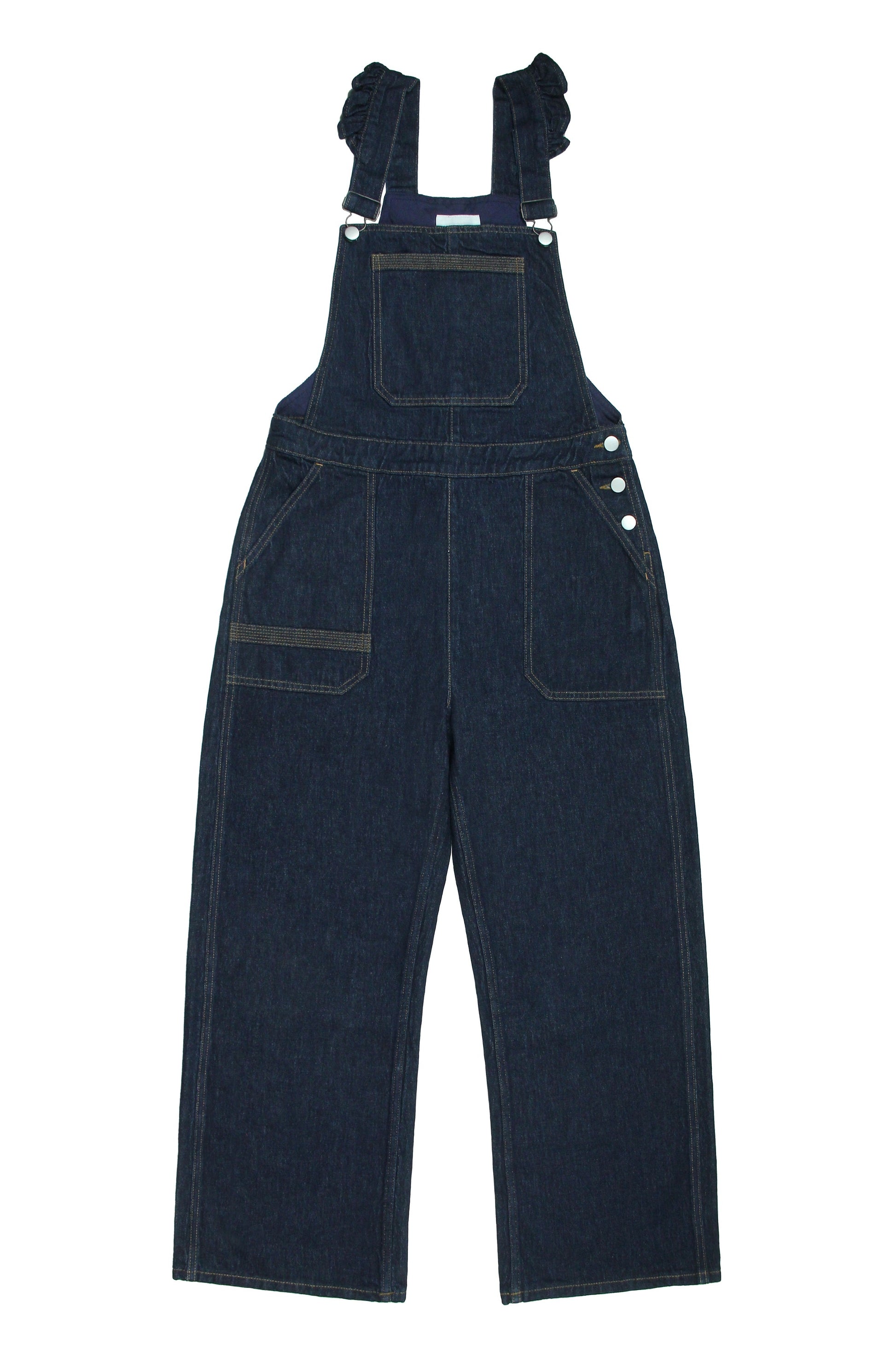 Dark Americana Elodie Frill Dungaree - CLUBHAUS DENIMEAIIV-1688