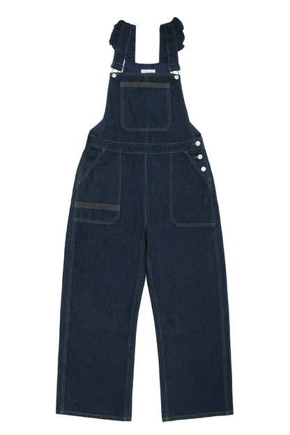Dark Americana Elodie Frill Dungaree - CLUBHAUS DENIMEAIIV-1688