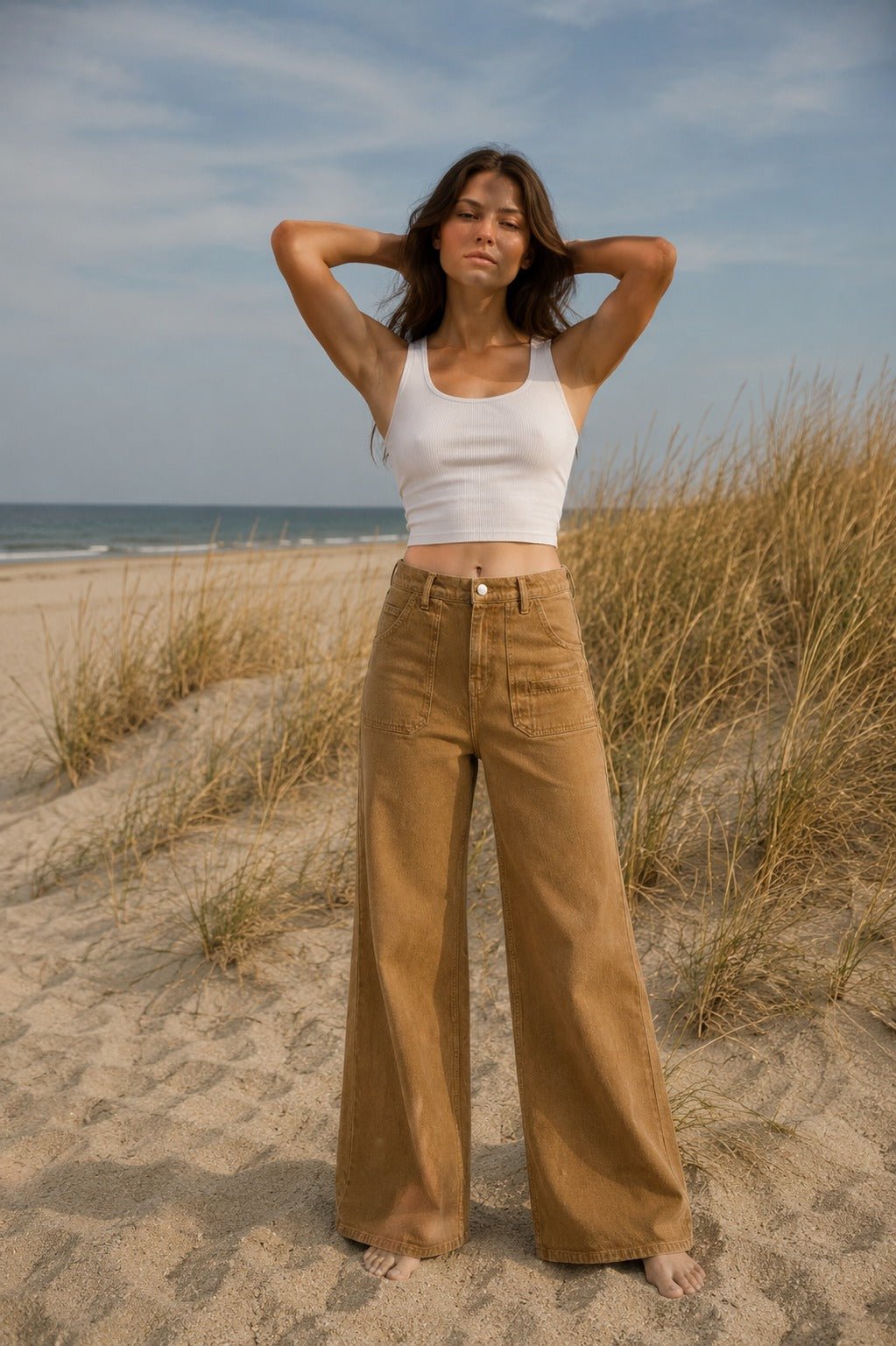 Elodie Caramel Jean - CLUBHAUS DENIMCLUBHAUS DENIM