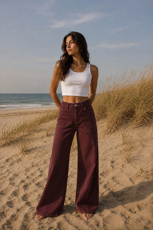 Elodie Mulberry Jeans - CLUBHAUS DENIMEJMB-22108