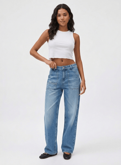 Elodie Patch Pocket Jeans - CLUBHAUS DENIMWJEV0607