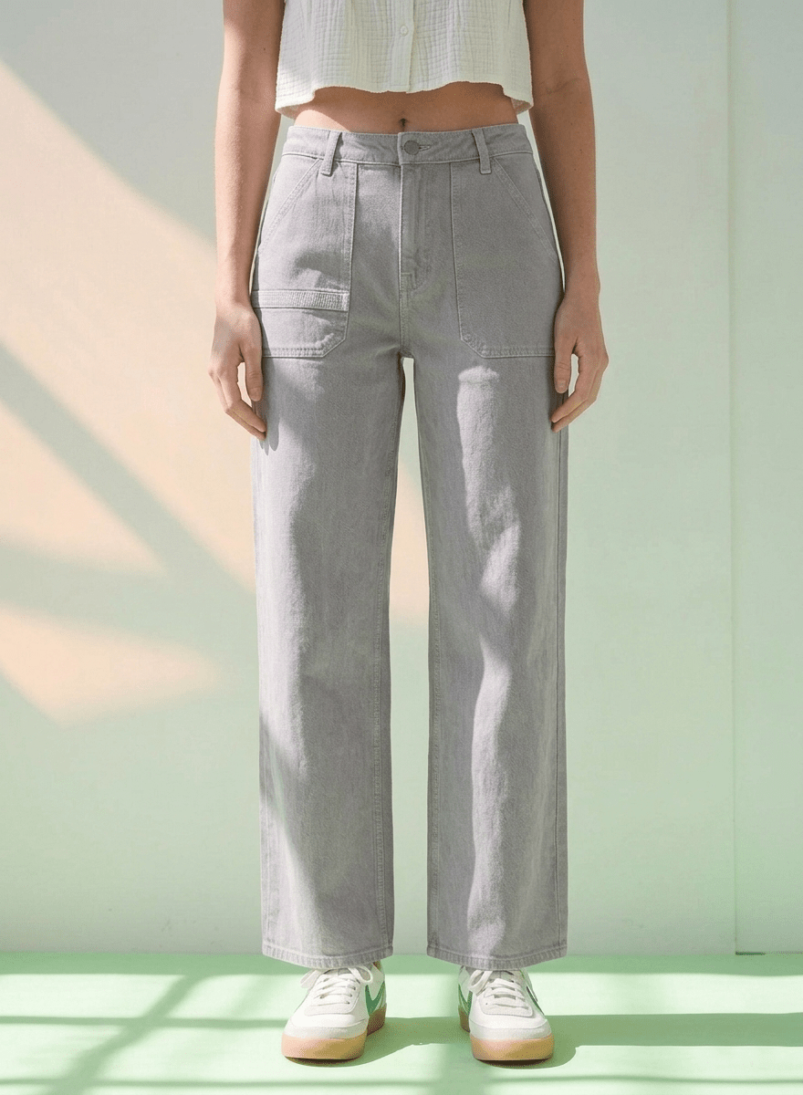 Elodie Tailored Jean Dusty Lilac Edit - CLUBHAUS DENIMEJDL-11590
