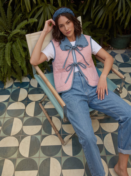 Heidi Denim Women Waistcoat - CLUBHAUS DENIMCLUBHAUS DENIM