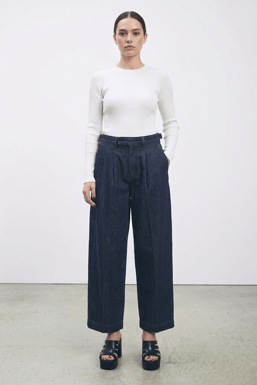 Indigo Rinse Modern Penelope Pant - CLUBHAUS DENIMPPIR-10201