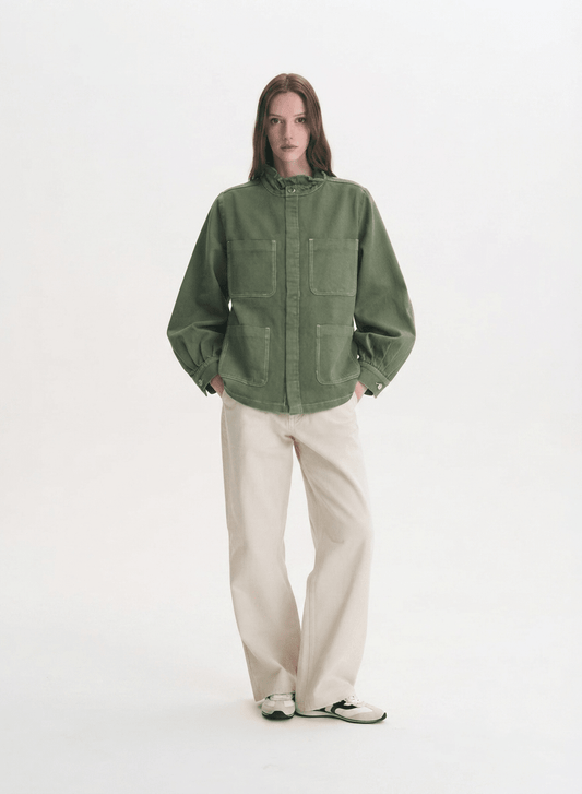 Khaki Pablo Denim Jacket - CLUBHAUS DENIMPJKH-02338