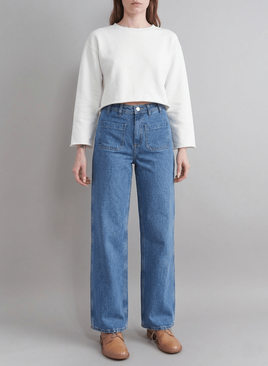 Lilac Patch Pocket Mabel Jeans - CLUBHAUS DENIMWJPL0102