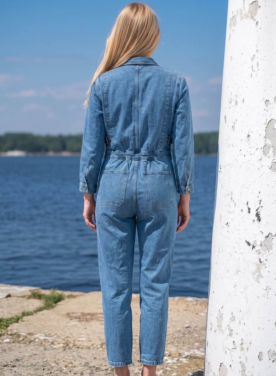 Mid Vintage Denim Jumpsuit - CLUBHAUS DENIMCLUBHAUS DENIM