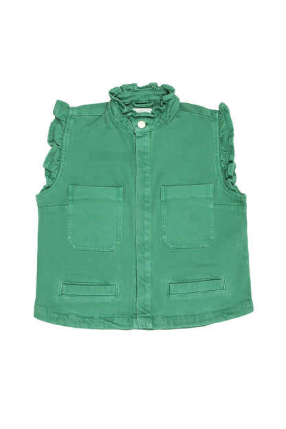 Pablo Jade Green Denim Waistcoat - CLUBHAUS DENIMPWJG-11771
