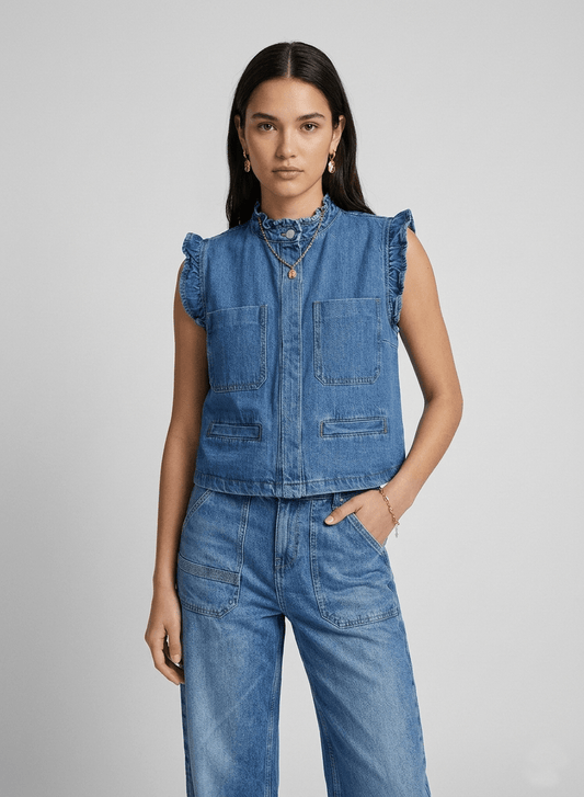 Pablo Rodeo Vintage Denim Waistcoat - CLUBHAUS DENIMPWRV-11276