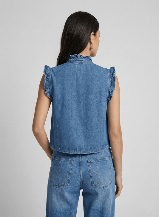 Pablo Rodeo Vintage Denim Waistcoat - CLUBHAUS DENIMPWRV-11276
