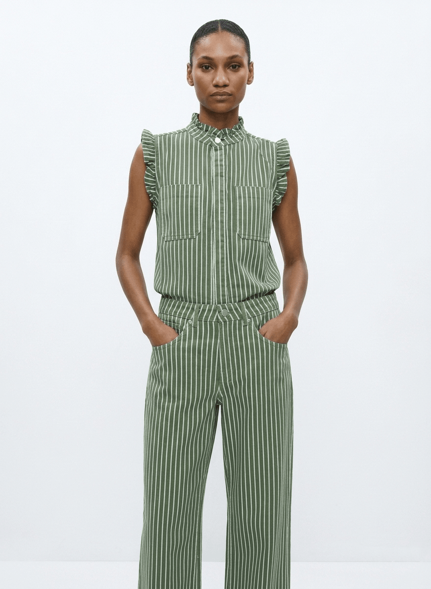 Pablo Striped Elegance Waistcoat - CLUBHAUS DENIMPWSK-11845