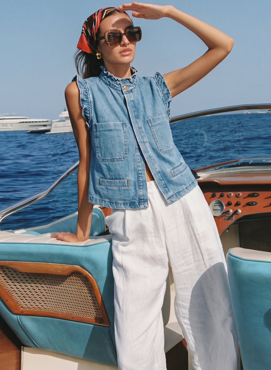 Pablo Vintage Denim Vest - CLUBHAUS DENIMCLUBHAUS DENIM
