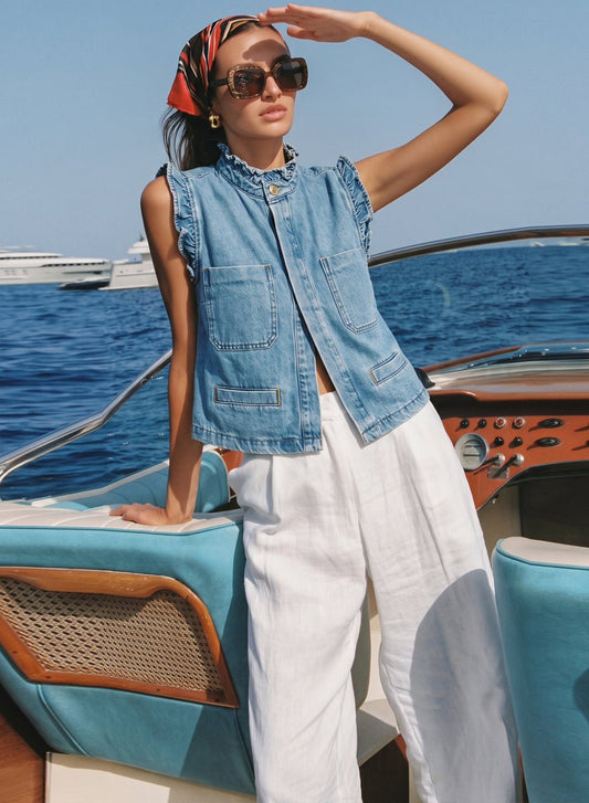 Pablo Vintage Denim Vest - CLUBHAUS DENIMCLUBHAUS DENIM