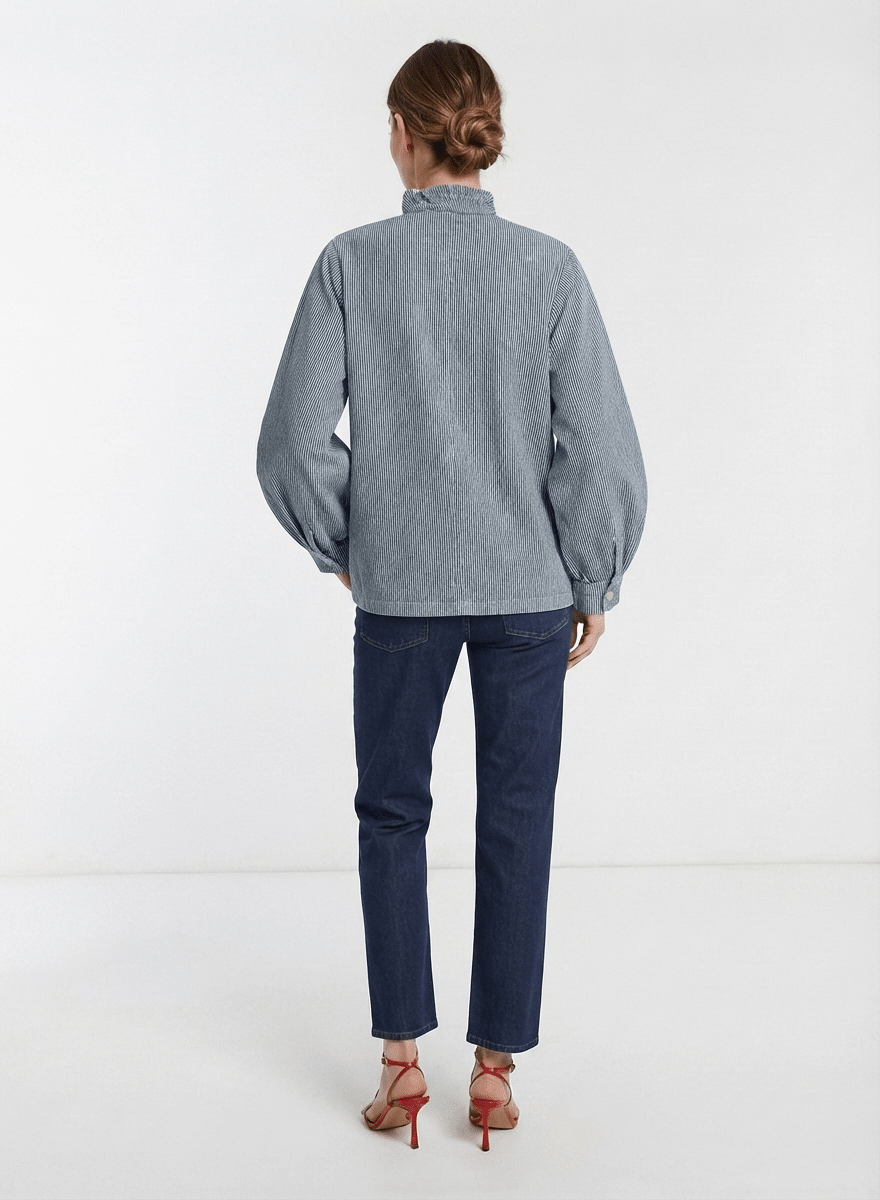 Stripe Denim Pablo Jacket - CLUBHAUS DENIMPJSD-02341