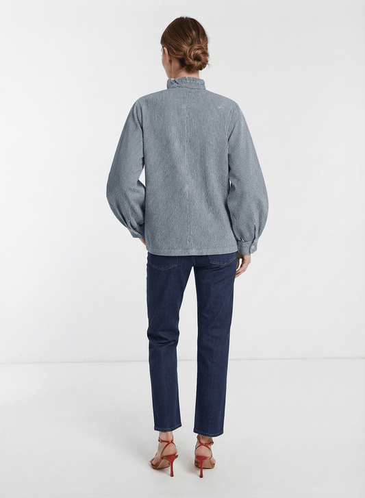 Stripe Denim Pablo Jacket - CLUBHAUS DENIMPJSD-02341