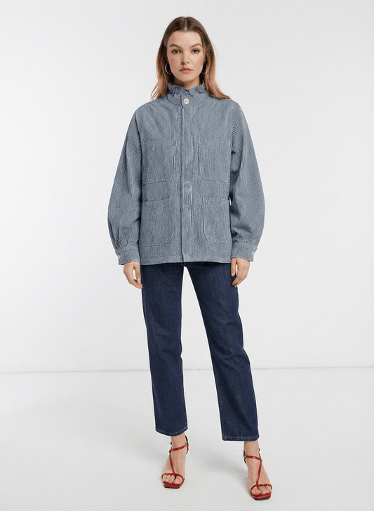 Stripe Denim Pablo Jacket - CLUBHAUS DENIMPJSD-02341