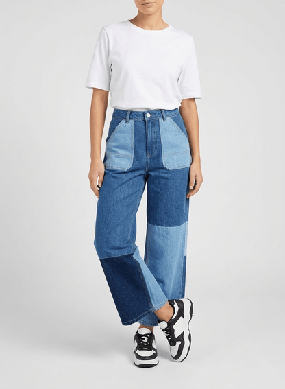Stylish Elodie Casual Patch Denim - CLUBHAUS DENIMEJPD-21856