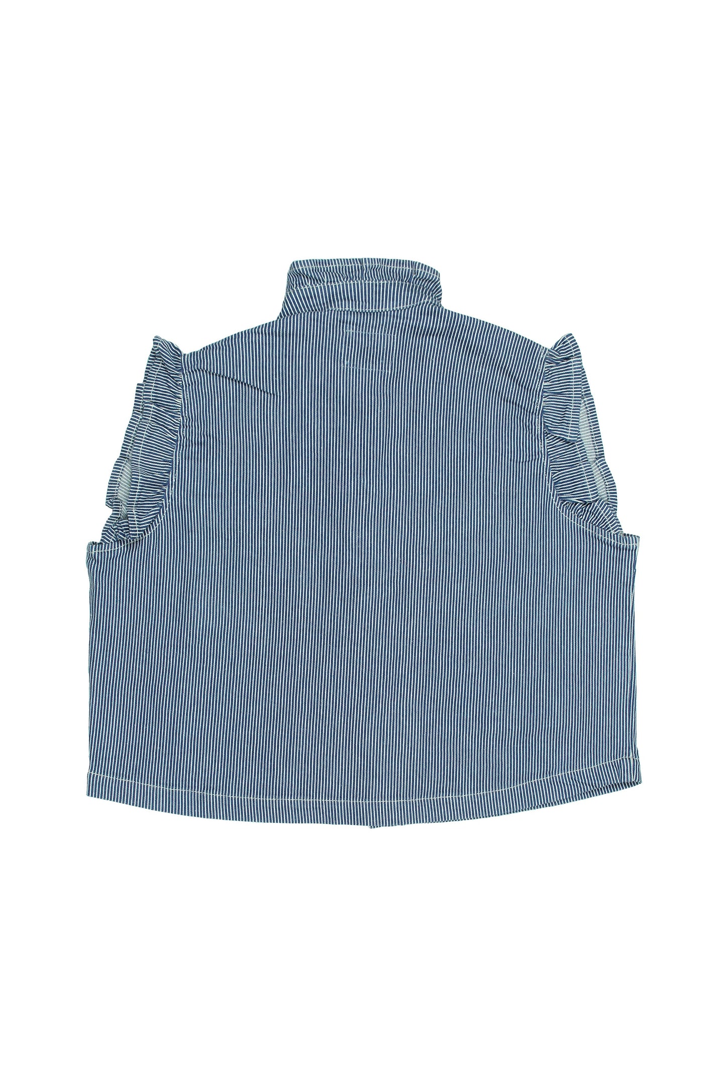 Stylish Pablo Striped Denim Vest - CLUBHAUS DENIMPWSD - 11713