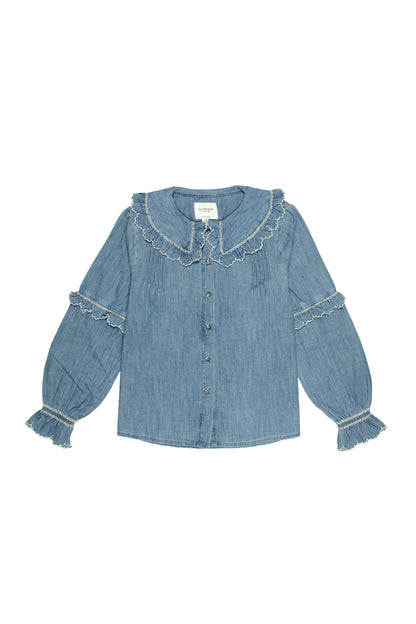 Trendy Indigo Phoebe Blouse - CLUBHAUS DENIMPBWI-31162