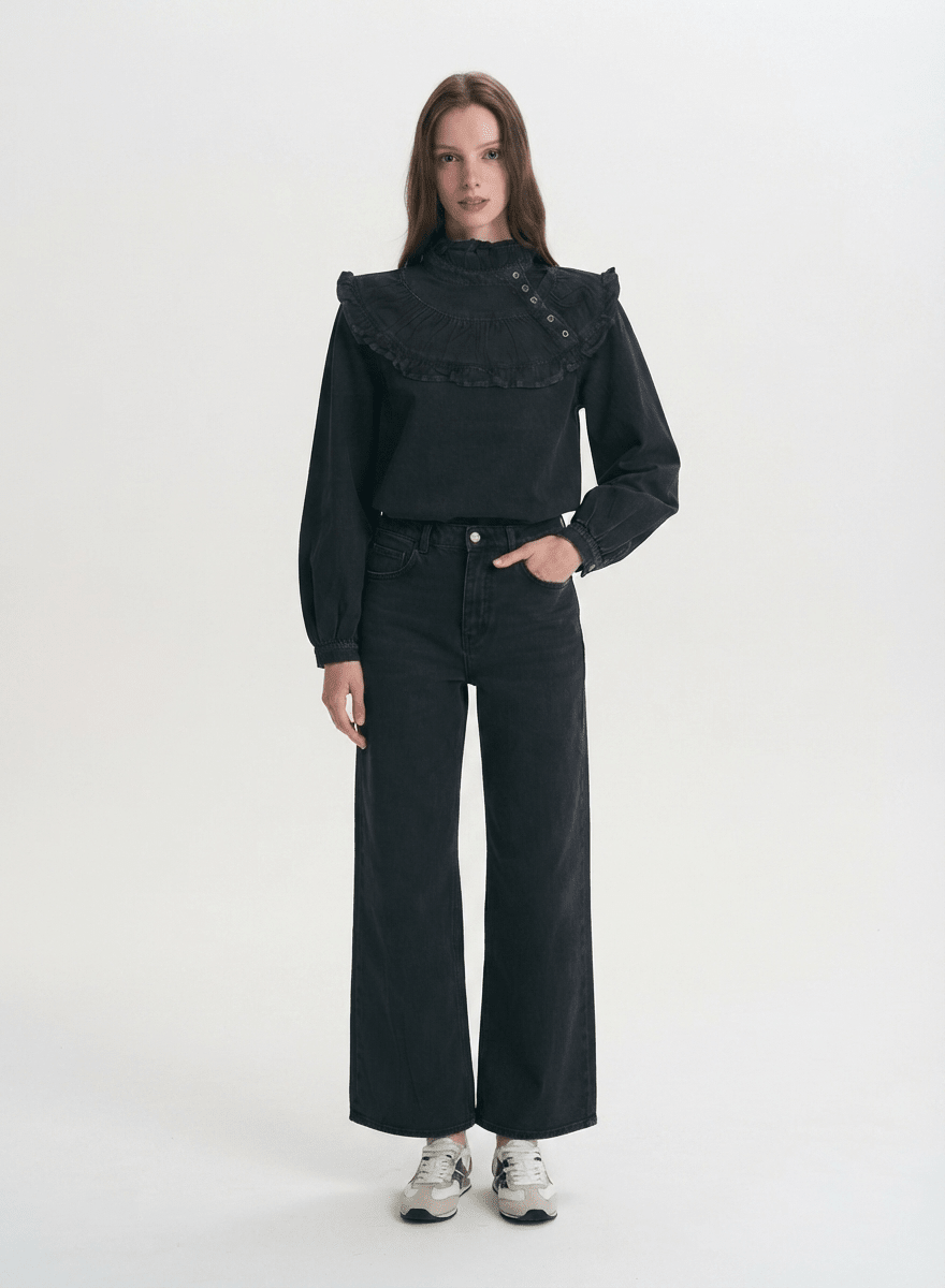 Victoria Streetwear Denim Blouse - CLUBHAUS DENIMVBBK-28910