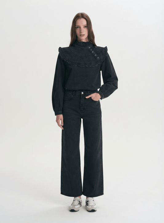 Victoria Streetwear Denim Blouse - CLUBHAUS DENIMVBBK-28910