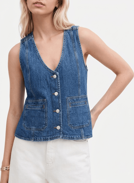 Voyager Vintage Bea Waistcoat - CLUBHAUS DENIMBWVV-25006