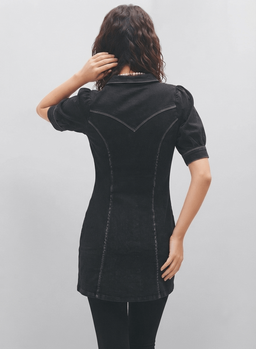 Women's Black Casidy Dress - CLUBHAUS DENIMCLUBHAUS DENIM