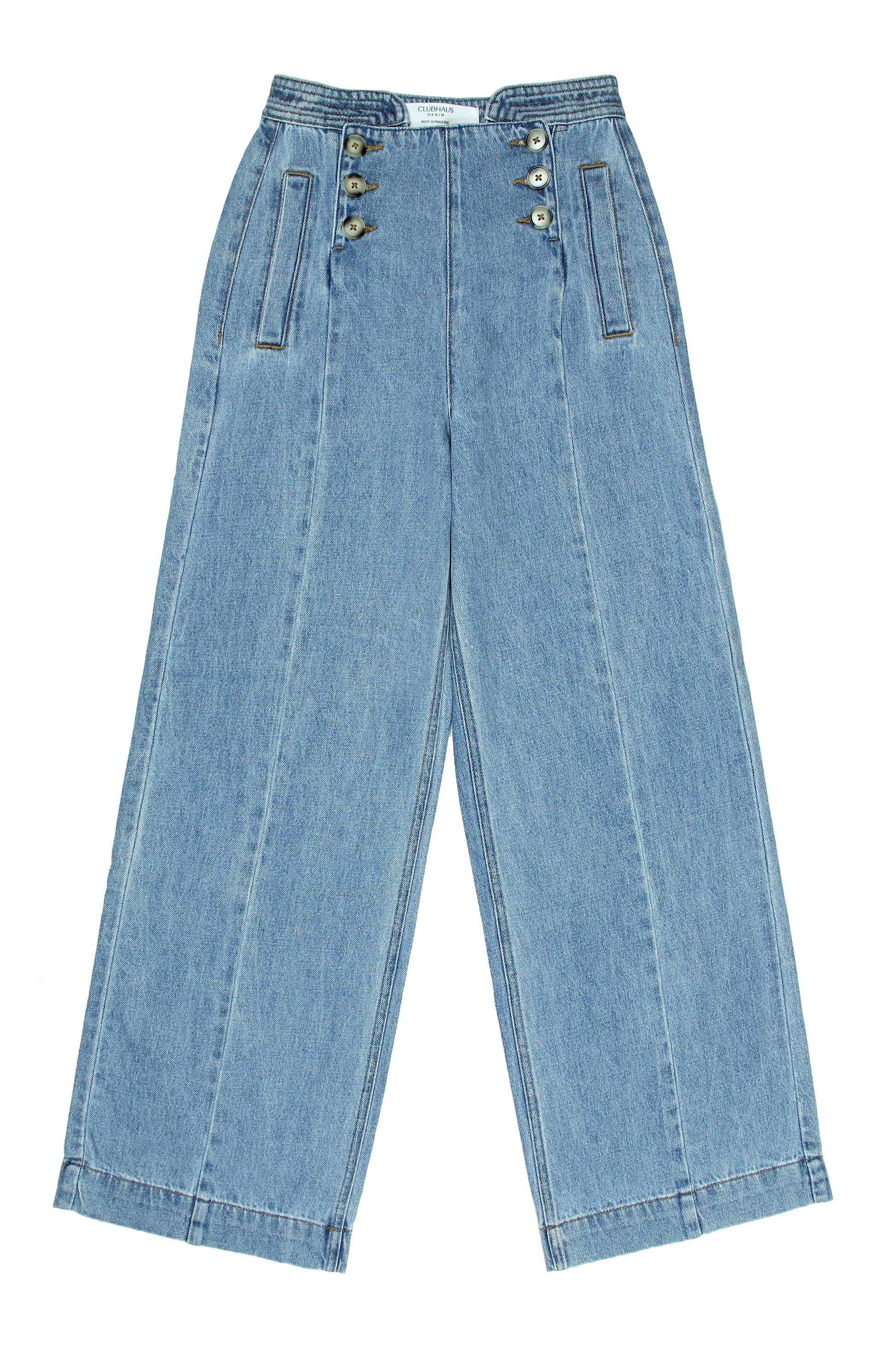 Women's Casual Oceanic Blue Jeans - CLUBHAUS DENIMMJOB - 01145