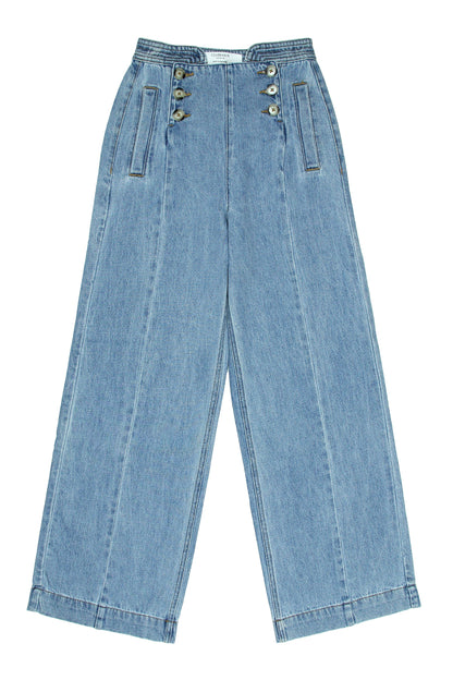 Women's Casual Oceanic Blue Jeans - CLUBHAUS DENIMMJOB - 01145