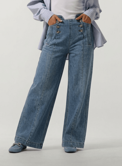 Women's Casual Oceanic Blue Jeans - CLUBHAUS DENIMMJOB-01145