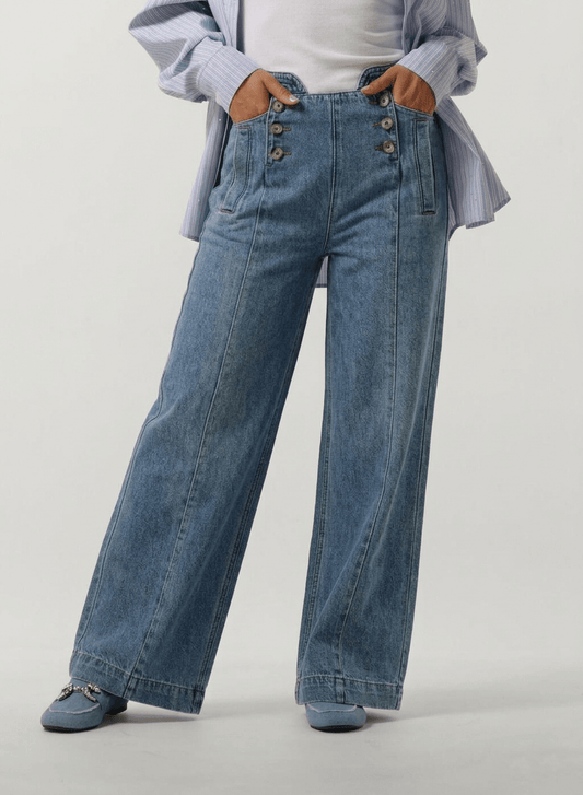 Women's Casual Oceanic Blue Jeans - CLUBHAUS DENIMMJOB-01145