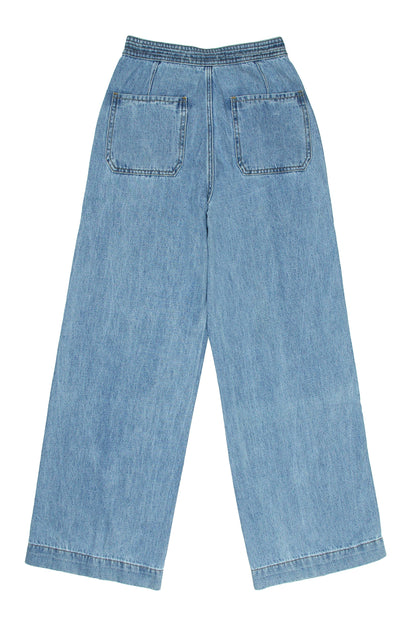 Women's Casual Oceanic Blue Jeans - CLUBHAUS DENIMMJOB - 01145